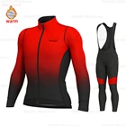 Велосипедная майка EKOIES, профессиональная команда, зимняя флисовая одежда для велоспорта, комбинезон для горных велосипедов, комплект штанов, одежда для велоспорта и триатлона 2022