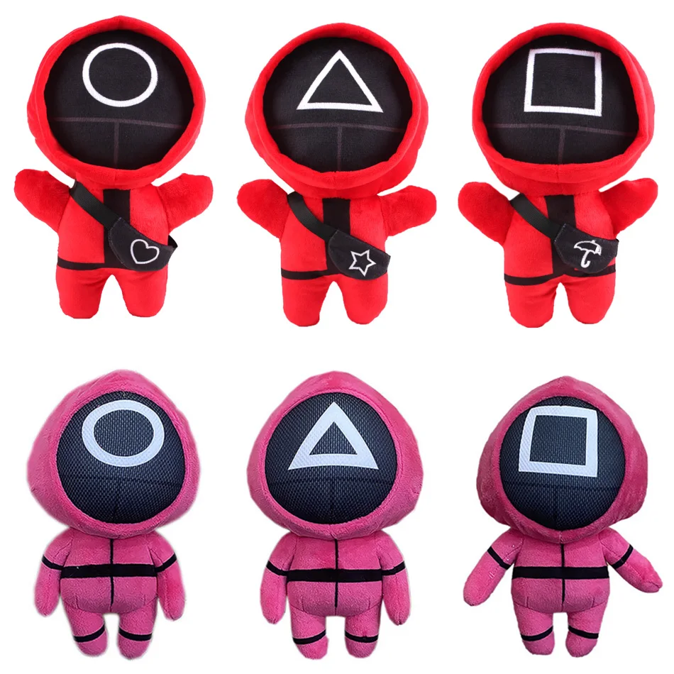 1pcs 20cmThe Korean tv Series Cosplay figure Squid Game administrator square Round shape triangle Plush doll toys gifts linux® administrator street smarts