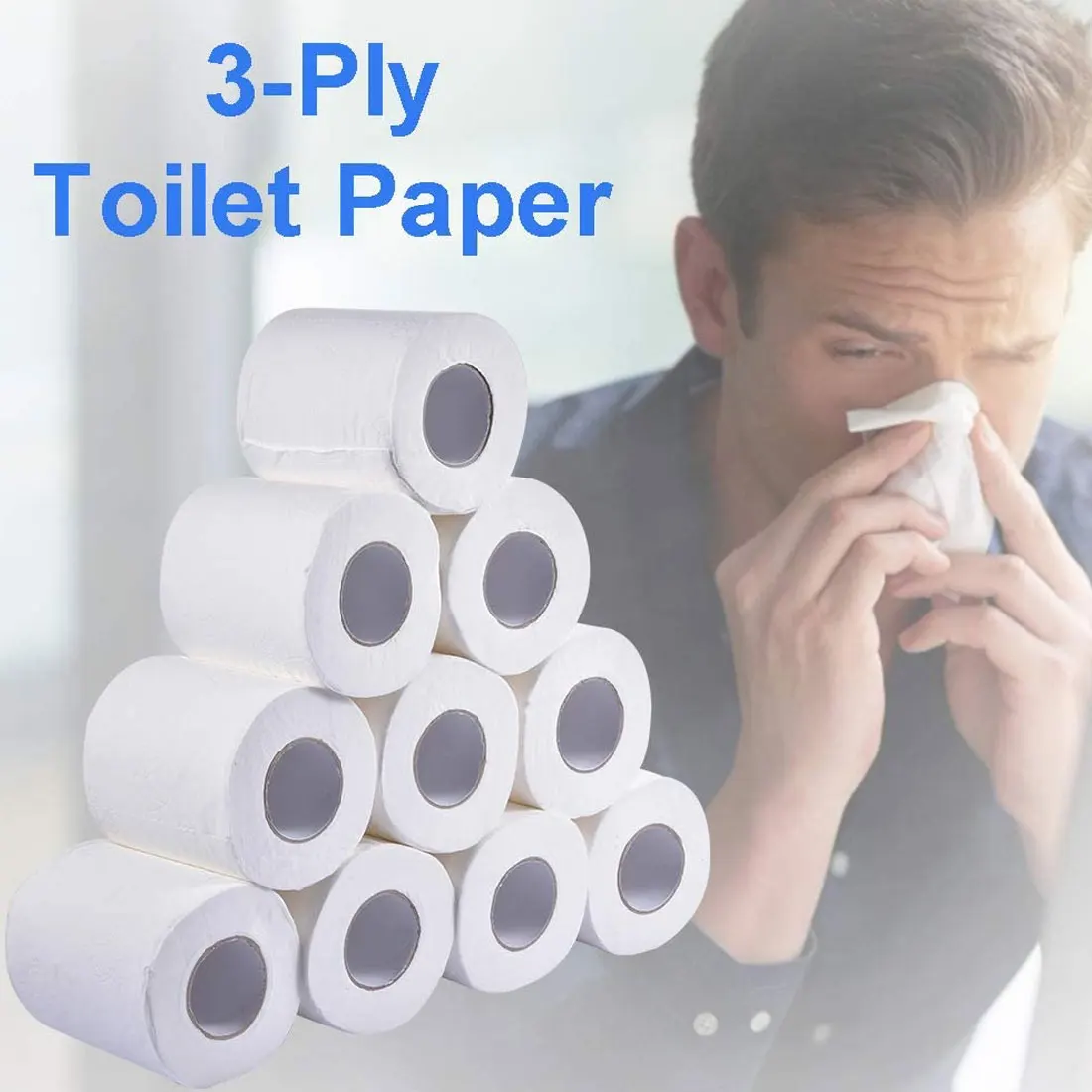 8 шт. трехслойные мягкая туалетная бумага салфетка для ванной туалета Бумага