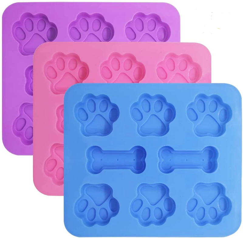 Силиконовая форма для мыла в форме кошачьей ножки и костяной формы домашних