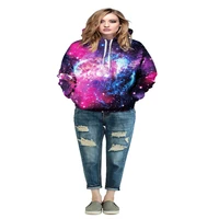 hoodie spring fashion top mens and womens long sleeved 3d printing starry sky galaxy harajuku sports pullover casual clothing