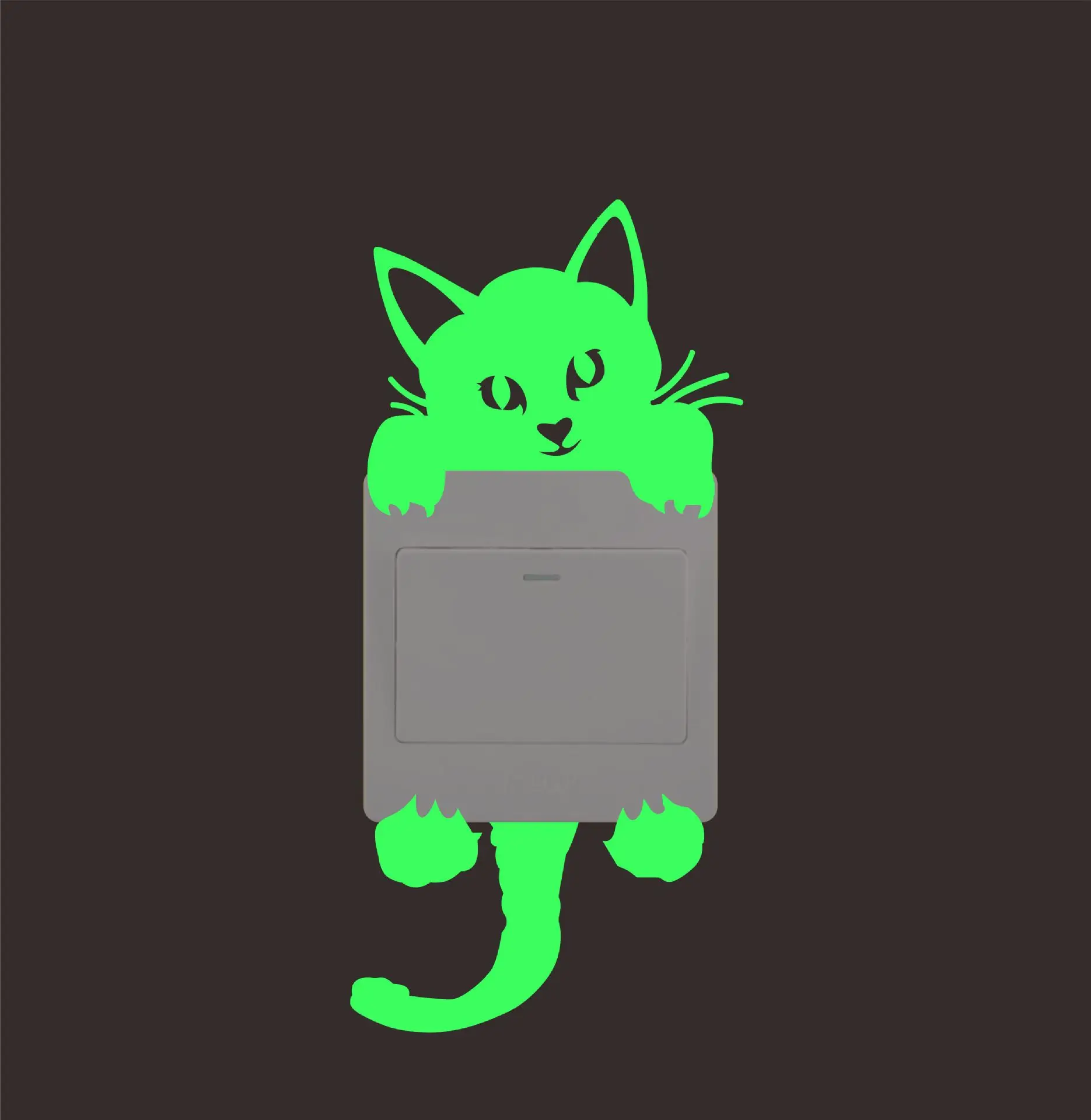 Светящиеся наклейки на светильник 1 шт. для украшения детской комнаты из ПВХ со