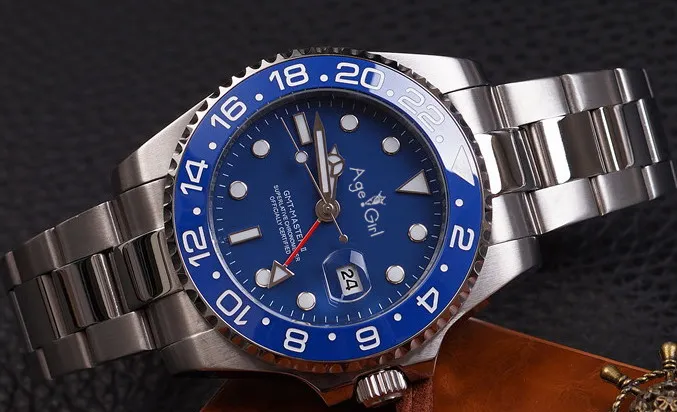 Новинка Классические Мужские автоматические механические часы серебристые