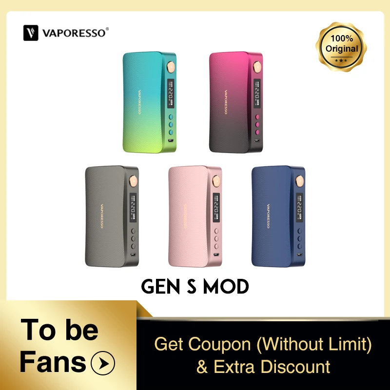 [Новый] Vaporesso GEN S мод для вейпа бокс электронных сигарет мех испаритель Pod система |