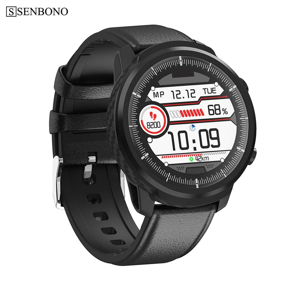 SENBONO S10 1,3" Full Touch умные часы BT4.0 фитнес Шагомер калорий мониторинг сердечного ритма умные часы для IOS Android телефон