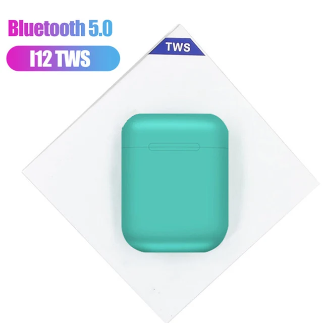 i12 B green I12 tws Сенсорное Беспроводное управление Bluetooth 5,0 smart Touch 3D гарнитура сабвуфер TWS гарнитура для всех bluetooth-устройств наушники - Цвет: i12 B green