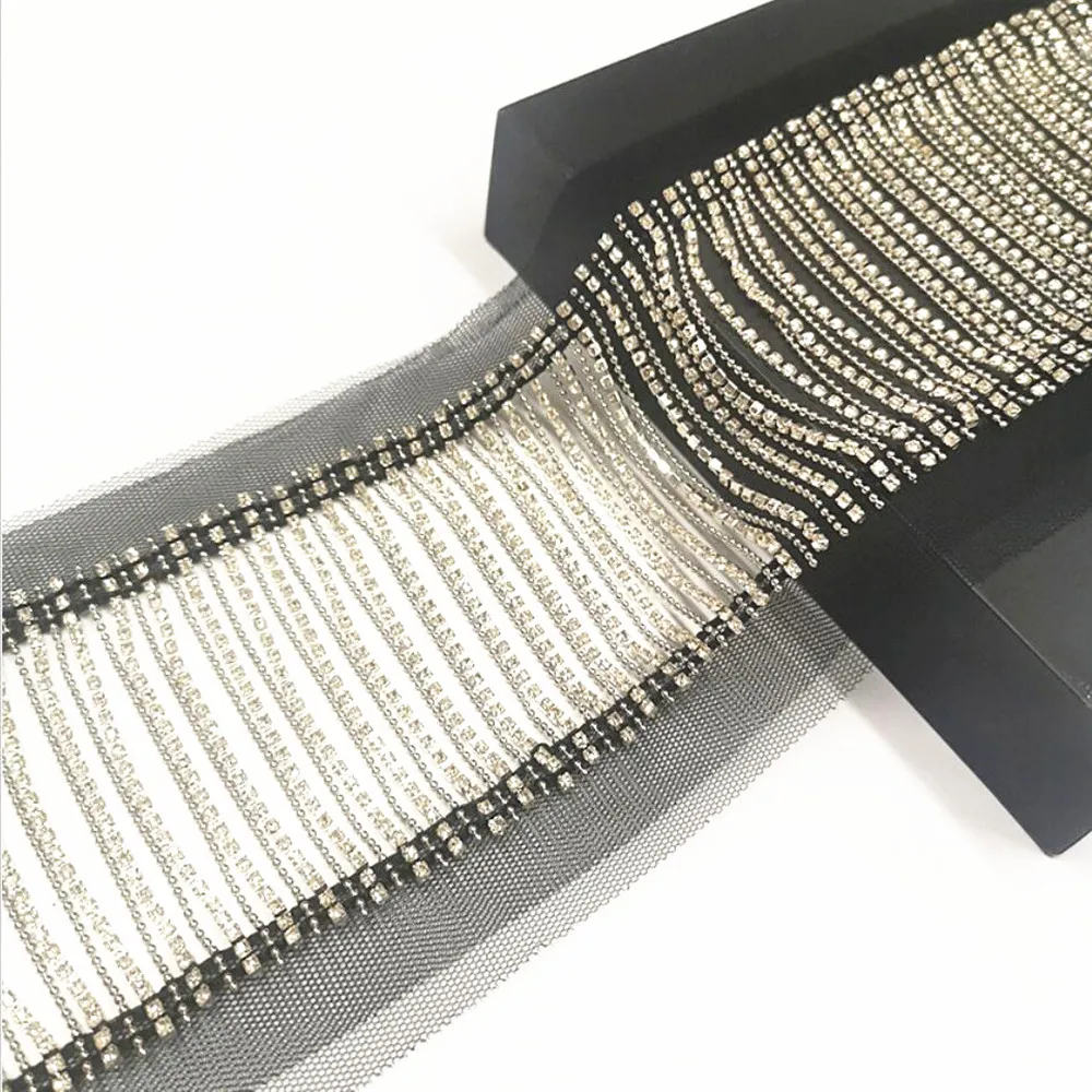 

DIY clothing accessories, beard flow comb, hollow lace barcode, bead chain, diamond chain, dress, stage clothing accessories