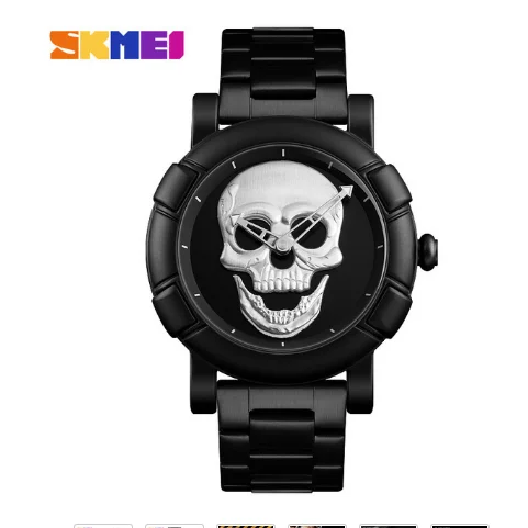 

SKMEI 9178 Creativity Watches Male Watch Stainless Steel Men Quartz Watch Water Resistant Wristwatch Relogio Masculino