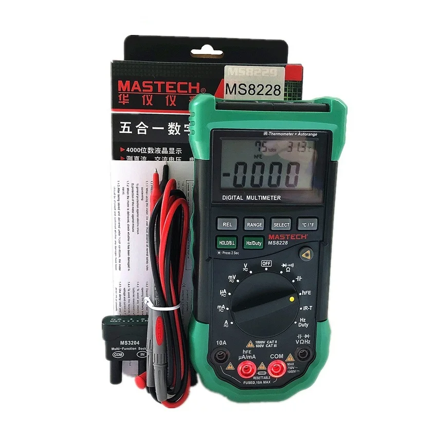 MASTECH MS8228 Автоматический диапазон 4000 отсчетов Цифровой мультиметр