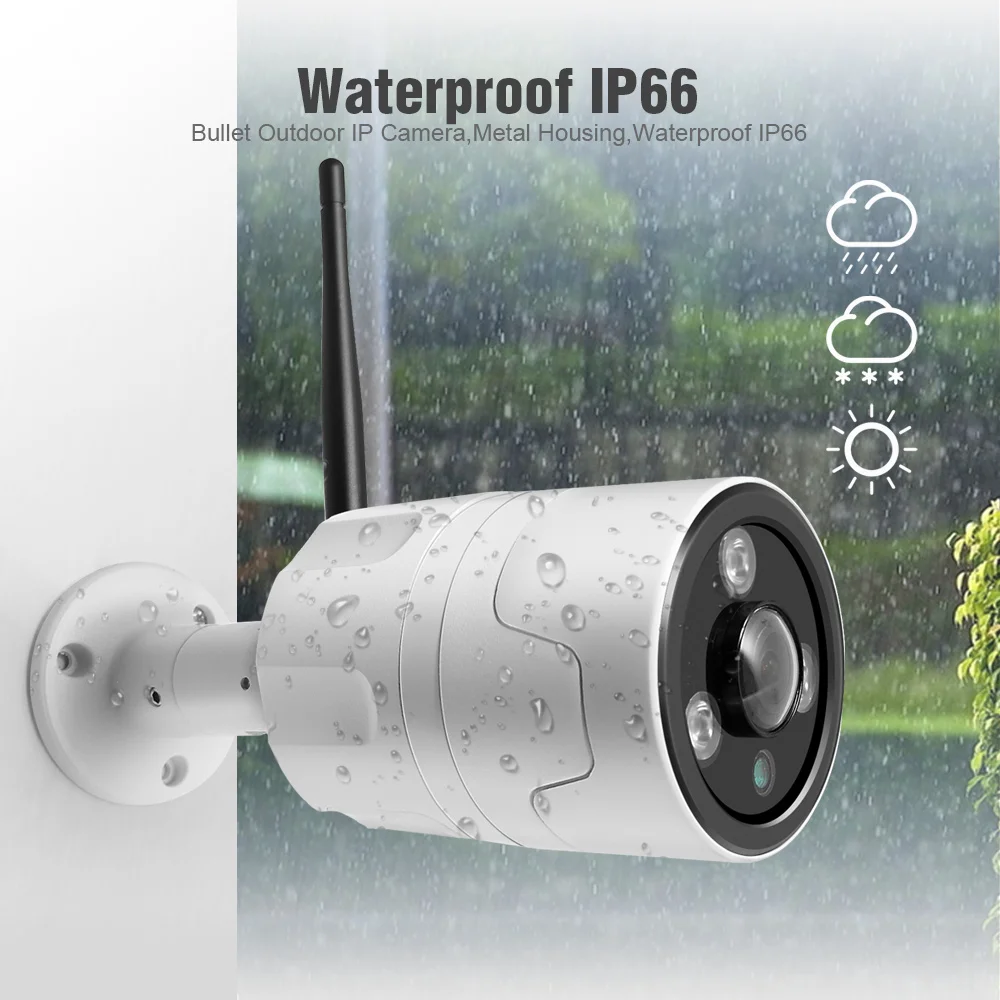 2MP HD 1080P ip-камера безопасности WiFi "рыбий глаз" Беспроводная сетевая камера видео Видеонаблюдение ИК ночного видения CCTV наружная пуля камера