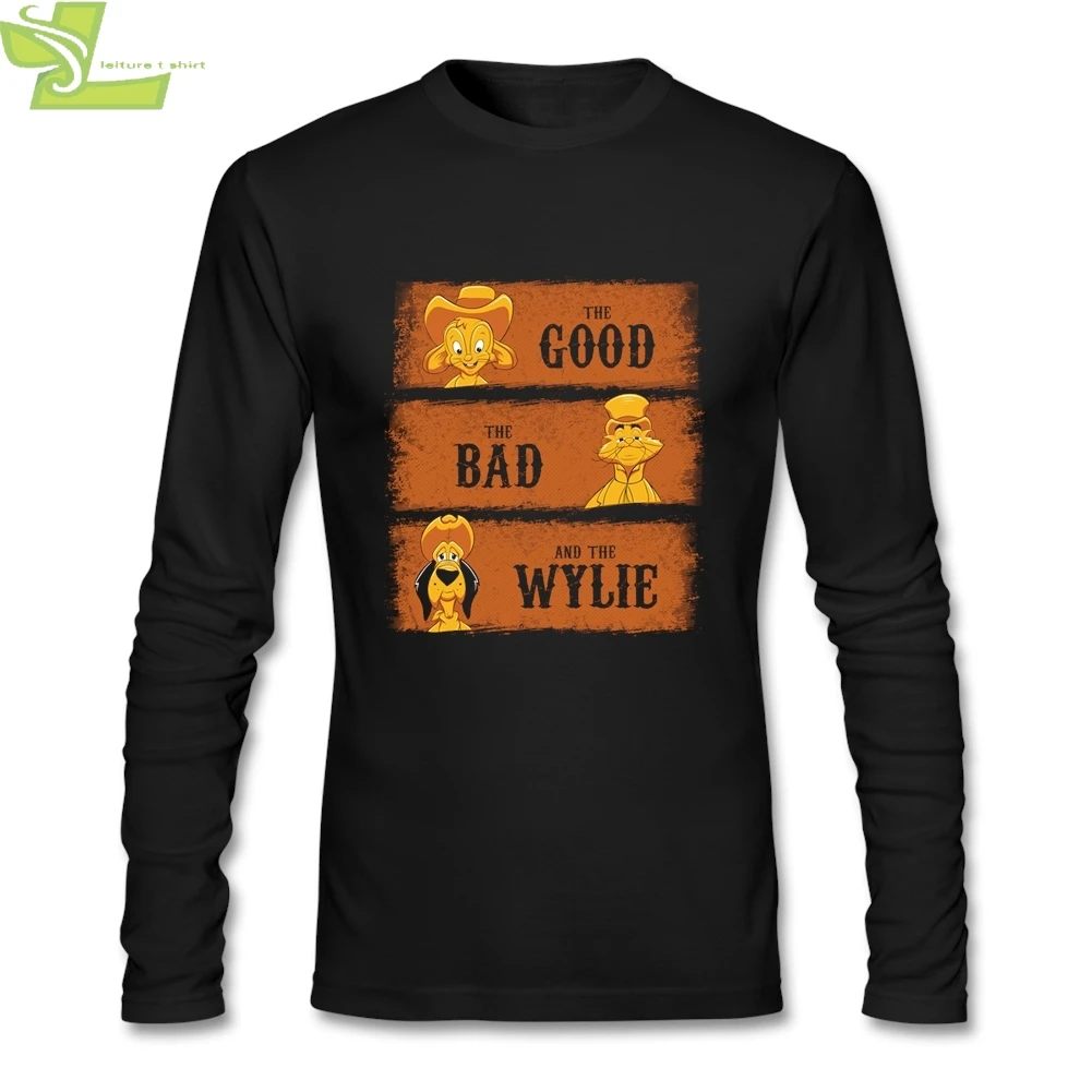 Классические футболки мужские хорошие плохие и Wylie хлопковые рубашки с длинным