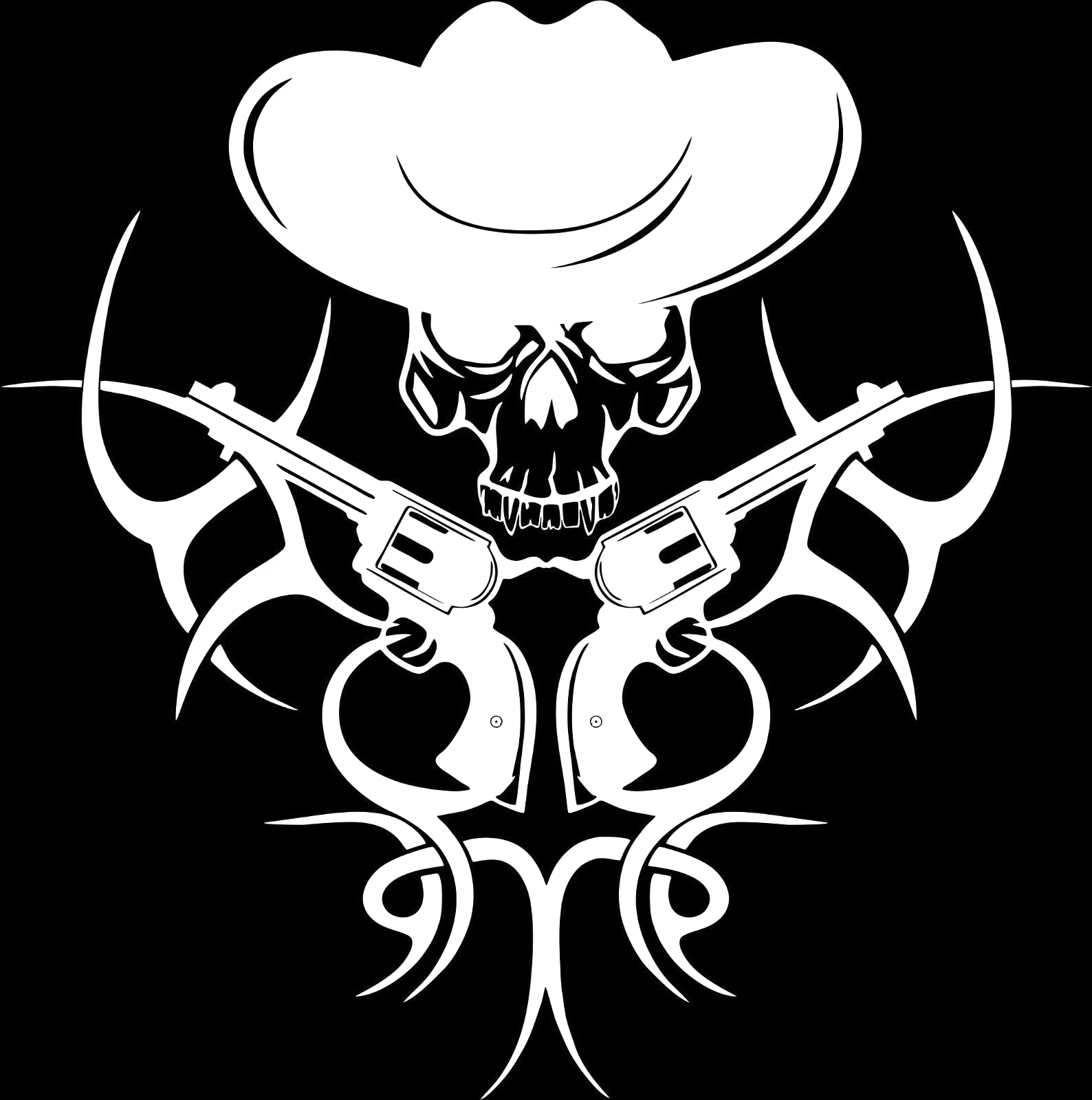 16*13 5 см виниловые наклейки с черепом и пистолетом красивые крутые автомобильные