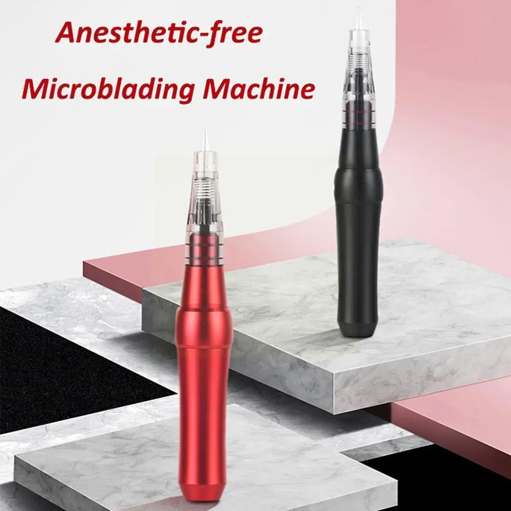 

Microblading Machine Pen With Needles Professional Makeup For Semi Digital Machine Gun Permanent Lip Eyebrow Tattoo Tattoo I7O1