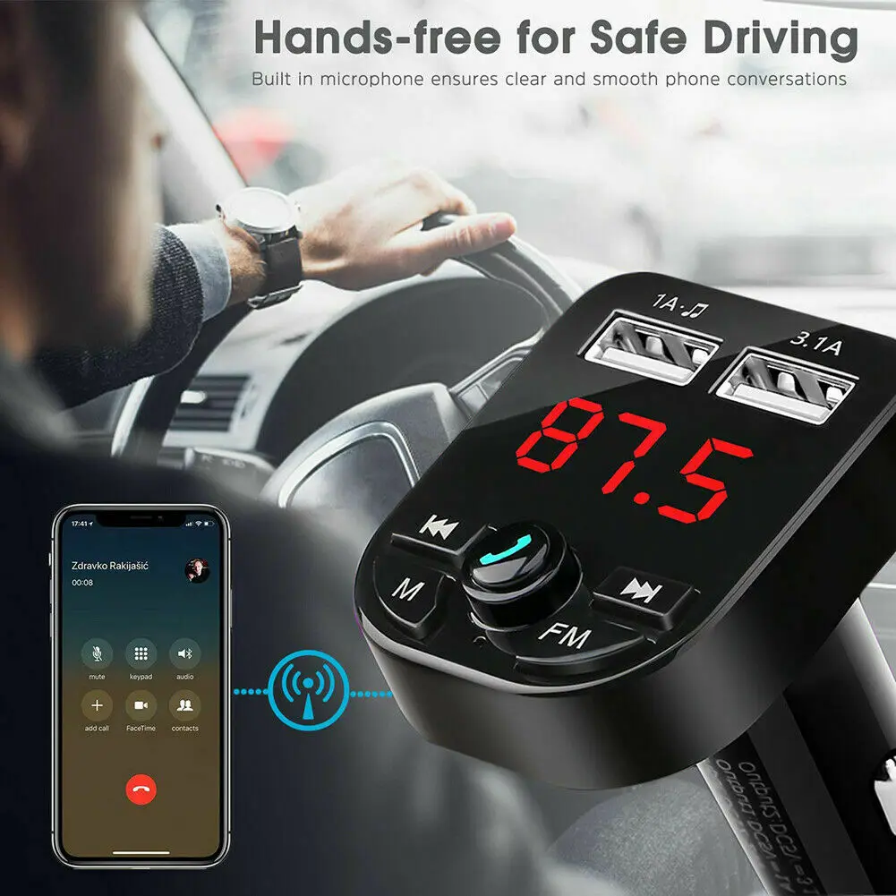 

12-24V Dual USB Bluetooth 5,0 , - fm