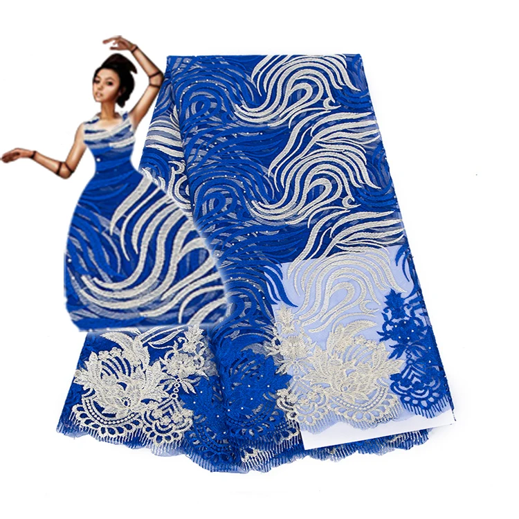 

African Lace Fabric High Quality Embroidery 2021 French Tulle Lace Fabric Nigerian Lace Fabric For Wedding Dress