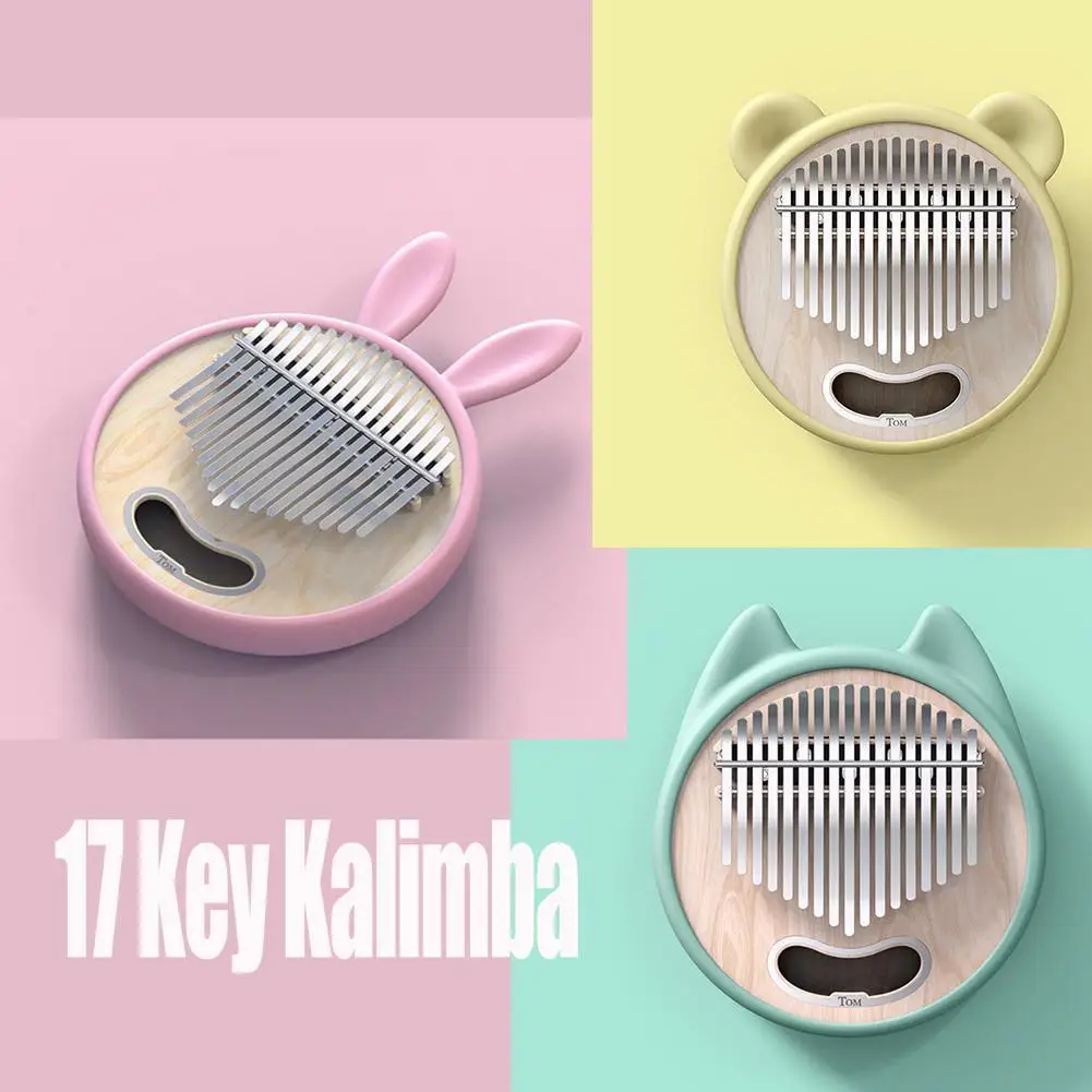 17 клавиатура Kalimba Mbira большой палец пианино красивый эскиз кролик панда мальчик