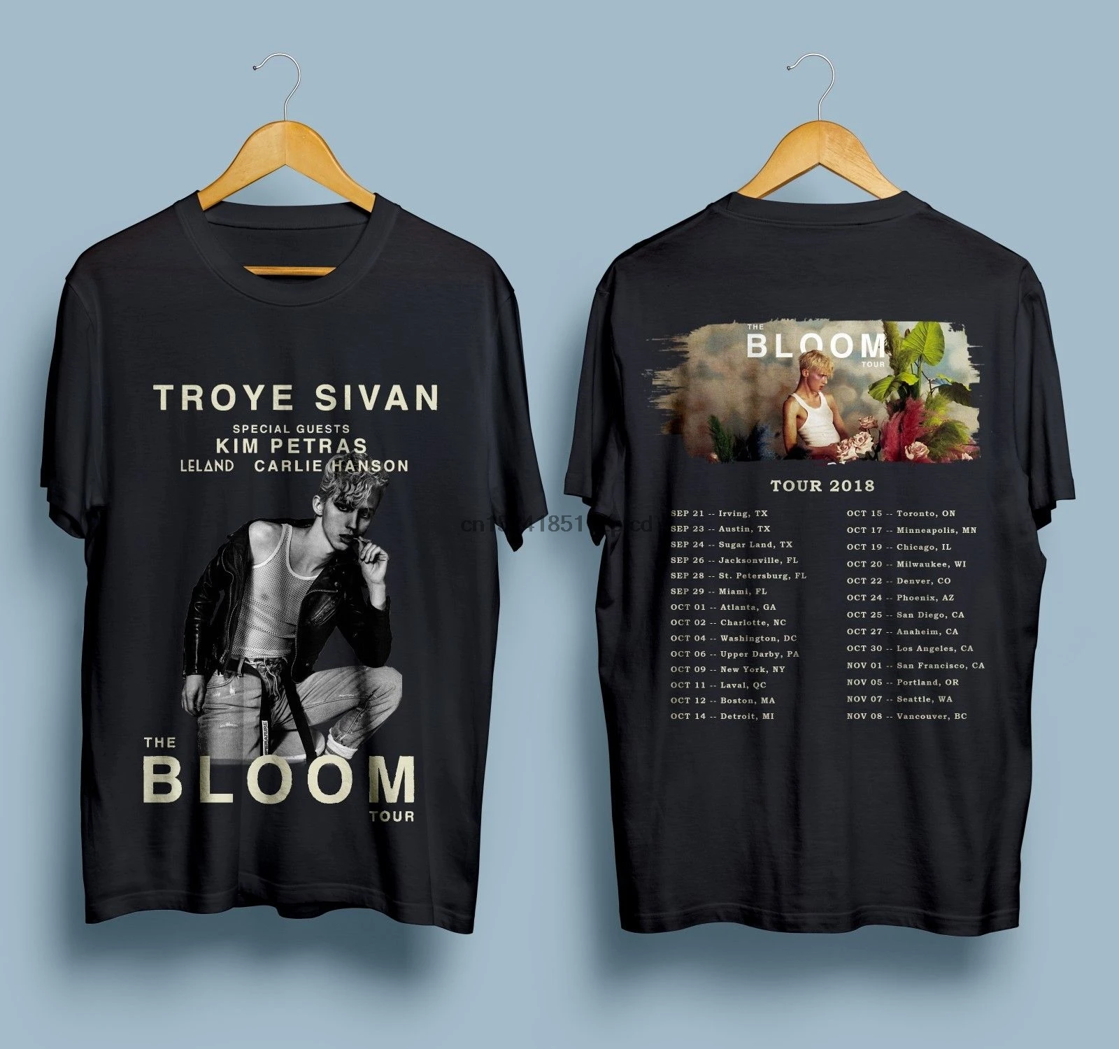 Новая футболка TROYE SIVAN THE BLOOM TOUR 2018 Мужская размер S 3XL мода 100% хлопок облегающий топ