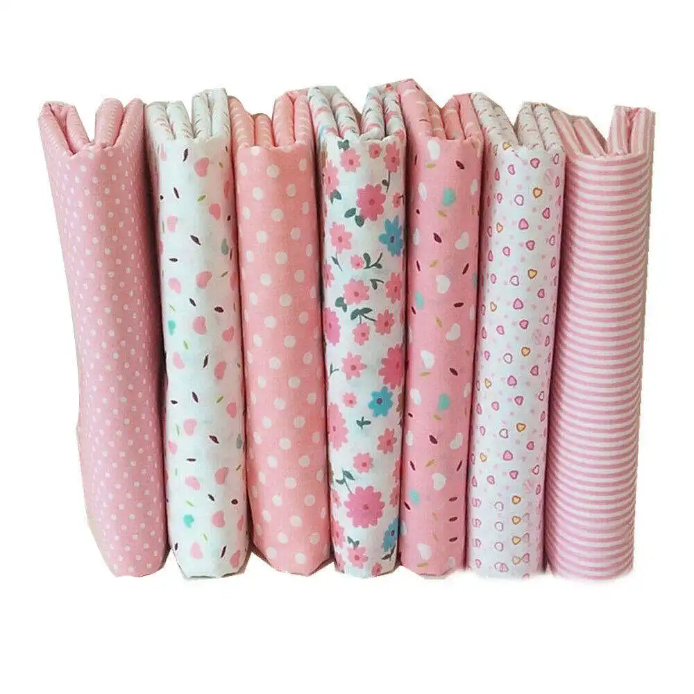 7x 100% Cotton Fabric DIY Assorted Squares Pre-Cut Bedding Suite Quarters Bundle Printed Patchwork 7Pcs/Pack | Дом и сад