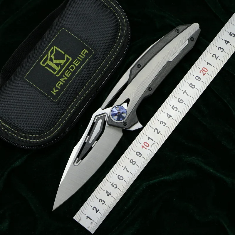 Kanedeiia ZT0999 складной нож M390 лезвие TC4 титановый рычаг CF утилита Кемпинг Охота выживания карманные Кухонные Ножи EDC инструмент