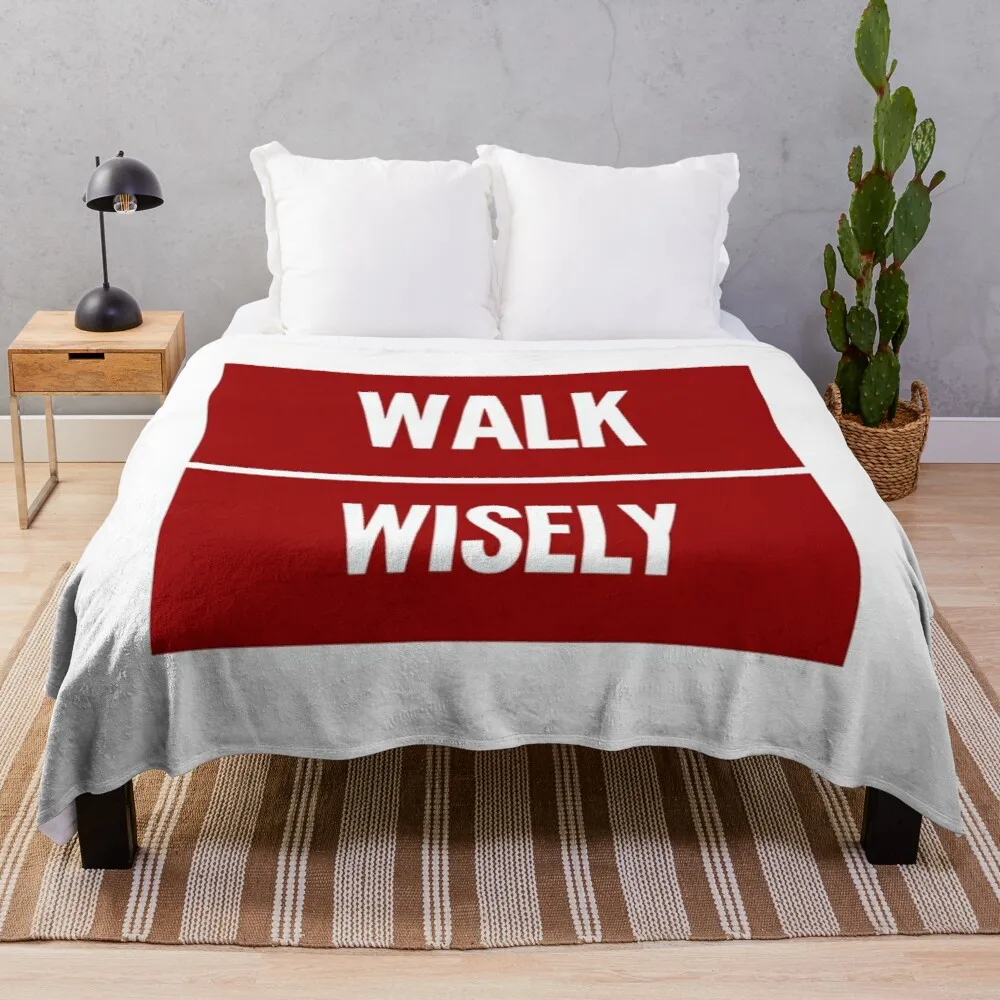 

Walk Wisely Blanket Warm Children Kids Blanket Couch Quilt Cover Travel Bedding Outlet Velvet Plush Throw Fleece Blanket