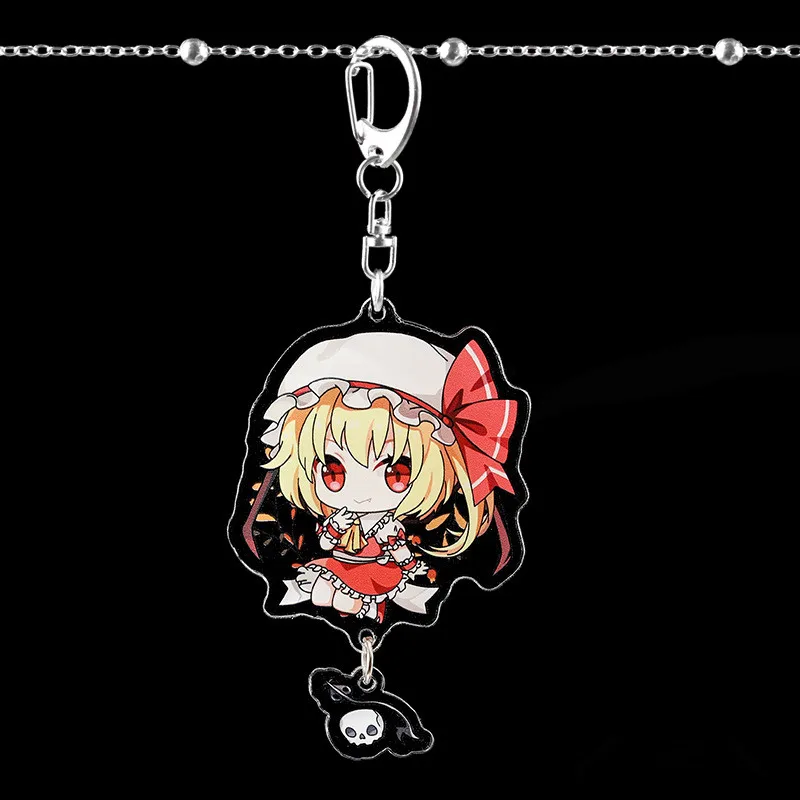 Цепочка с подвеской для ключей косплея хакури рейму фландрид алый - купить по