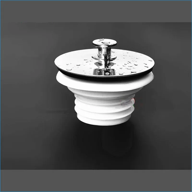

Stainless steel bathtub strainer rubber plug,Bathtub drainer stopper,J15715