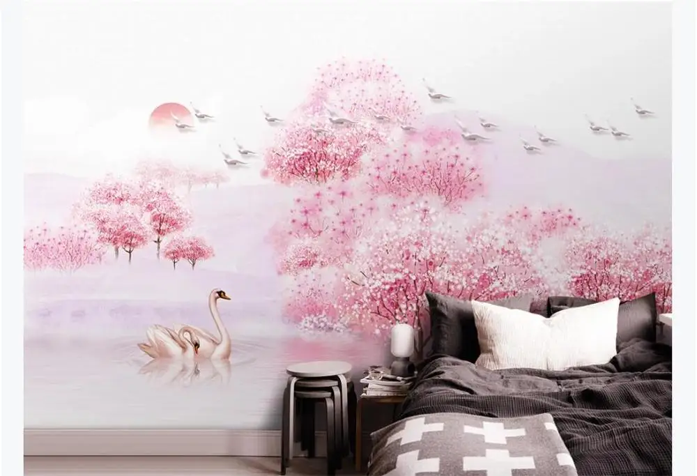 Индивидуальные Новые китайские эстетические настроения персиковый цвет ТВ