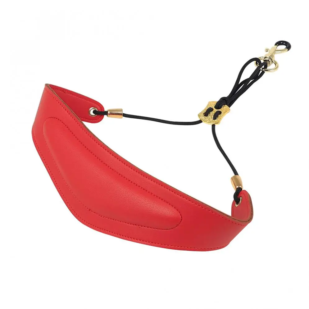 Для саксофона на шею кожаный ремешок регулируемый ремень для с латунной Сталь