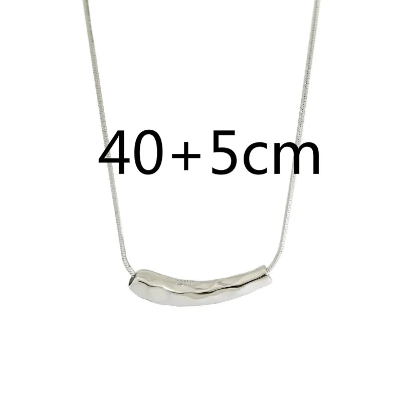 

925 Sterling Silver Snake Bone Chain Elbow Necklace For Women Light Luxury Style Lady Student Party Fine Jewelry Flyleaf