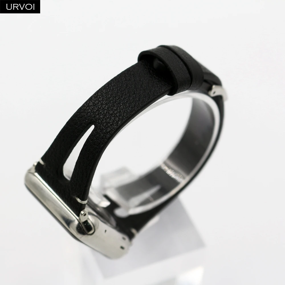 Кожаный ремешок URVOI для apple watch серии 4 3 2 1 ремешок для iwatch 40 мм 44 мм модель дизайн т отверстие кожа девушки запястье