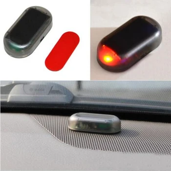 Car Anti-theft LED Strobe Lamp Solar Alarm Security Flashing Light Security System Flash Blinking Anti-Theft Caution Warning 6