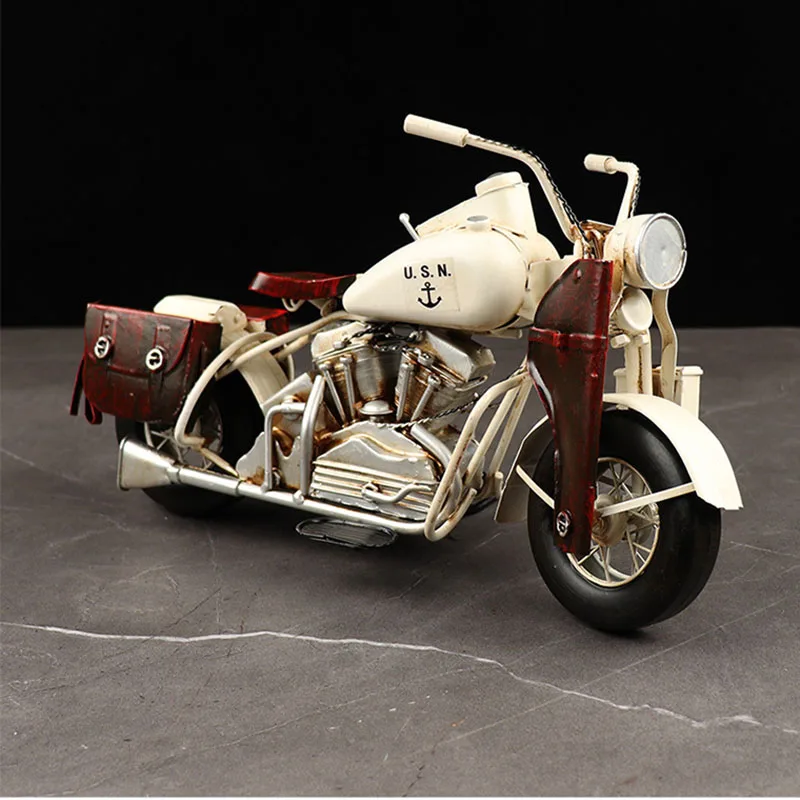 

Simulation American Violent Motorcycle Diecast Tin Handicrafts Retro Nostalgia Bar Office Desktop Decoration Ornament Gift