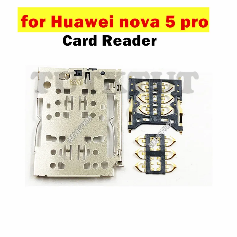 Для Huawei Nova 5 Pro кард ридер SIM слот для sd карты Разъем гнездо держатель лоток