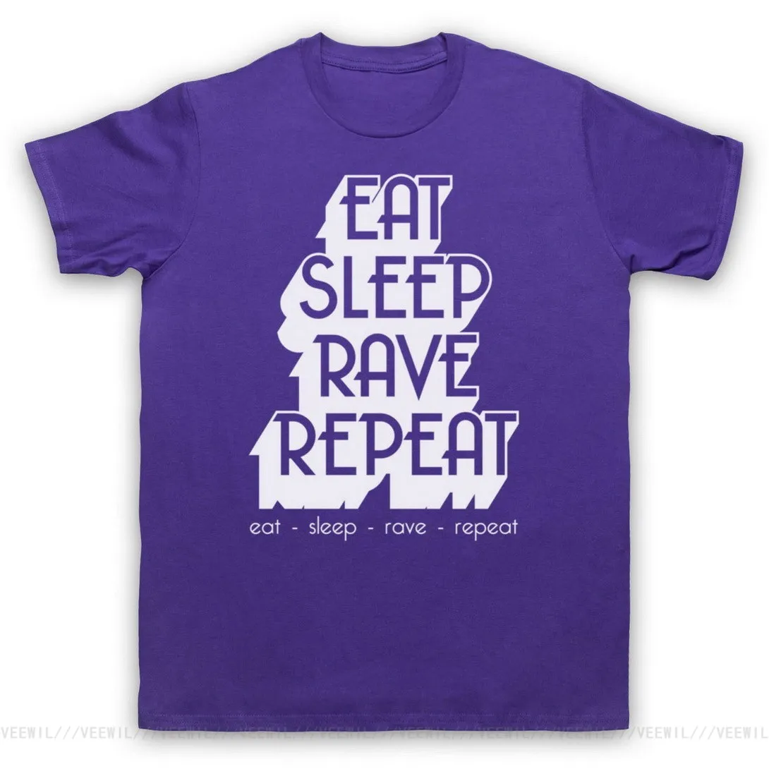 EAT SLEEP восторженные Повторите танцевальная музыка слоган Дом D & B Для мужчин S WO