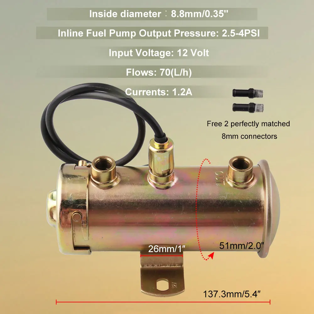 Электрический топливный насос низкого давления 12 В фасонный стиль дизель бензин