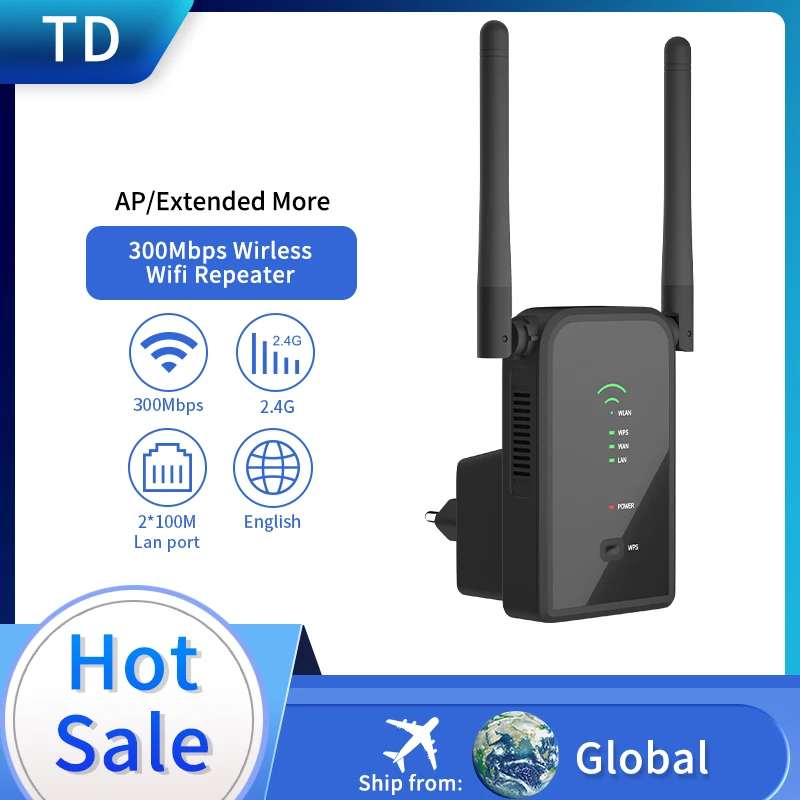 Усилитель Wi-Fi сигнала 2 4 ГГц 300 Мбит/с | Компьютеры и офис