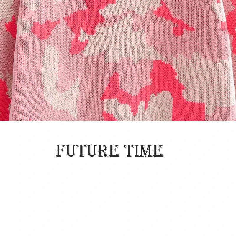 

Camouflage Women Sweaters Vintage O Neck Long Sleeve Female Pullovers 2021 Autumn New Chic Streetwear Sueter Mujer SS1032