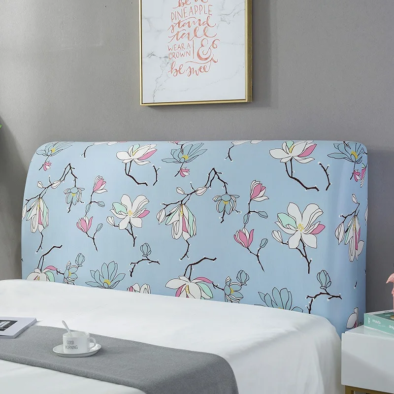 Эластичный чехол на спинку кровати с креплением крышка все включено изголовьем