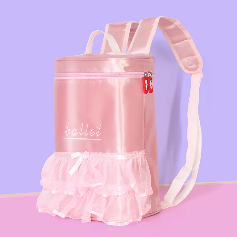 Балетный рюкзак для девочек детская балетная сумка розовые кружевные сумки