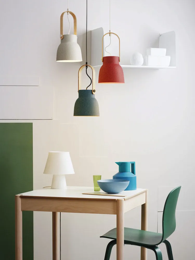 

Деревянная Потолочная люстра для спальни, креативная современная люстра для магазина одежды