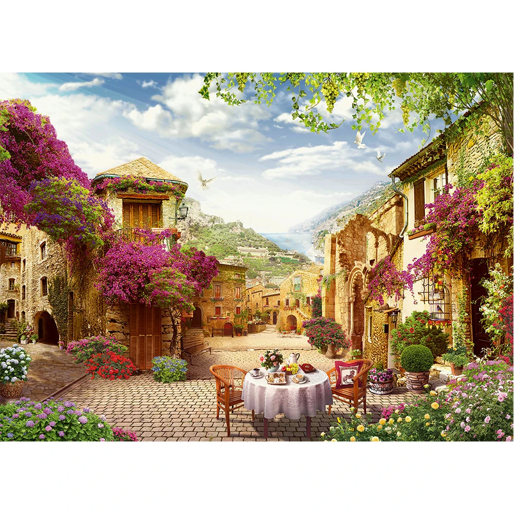 

SELILALI Painting By Numbers Handmade Beautiful Village Scenery Picture By Number Acrylic Paint Draw On Canvas Home Decor Photos