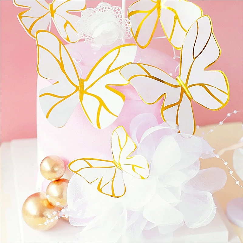 Бабочка пряжа проволока Ловец снов корона Топпер для торта акрил с днем рождения