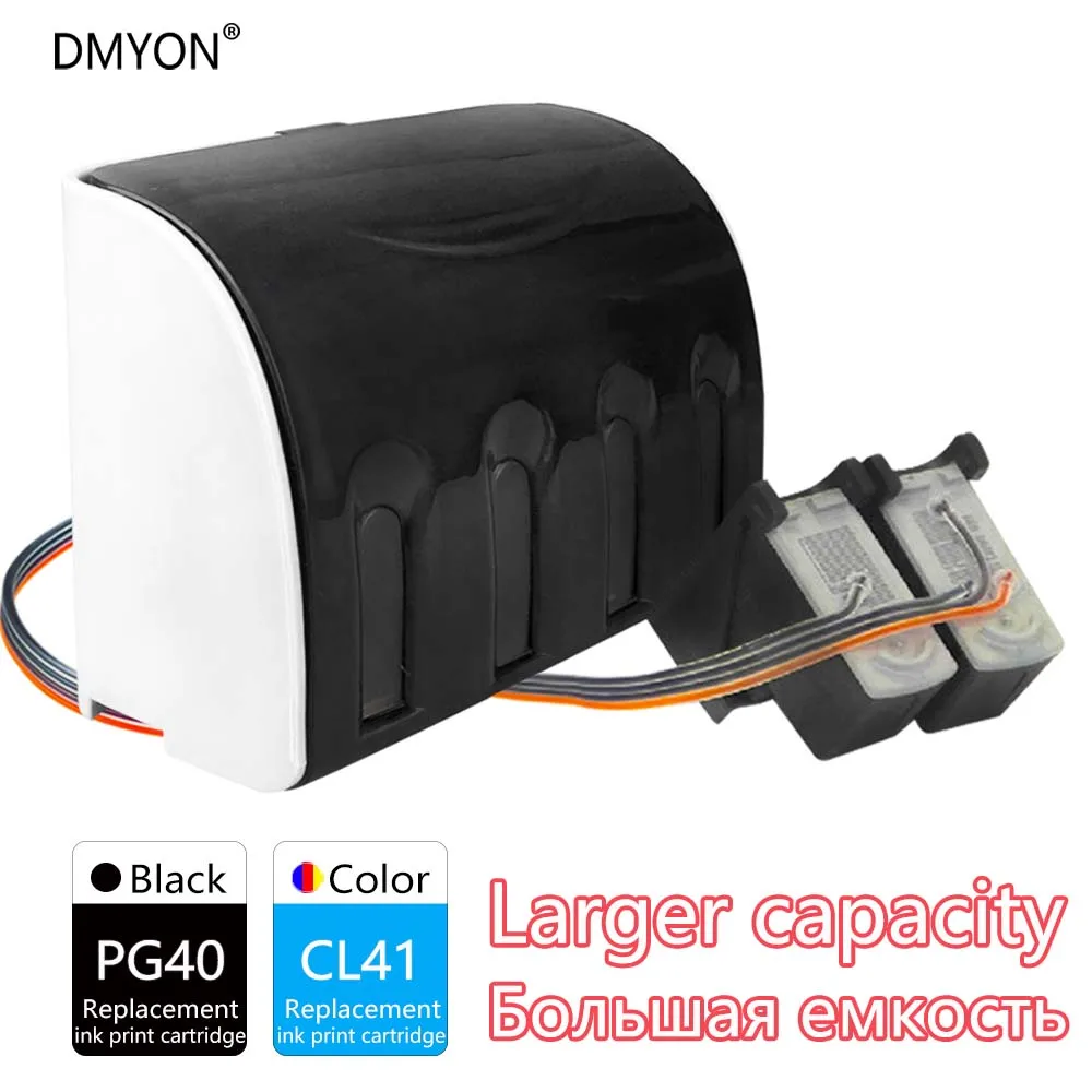DMYON Compatible for Canon PG40 CL41 CISS Refill Ink Cartridge MP160 MP170 MP180 Pixma MP145 MP150 Pixma MX308 MX318 Printer