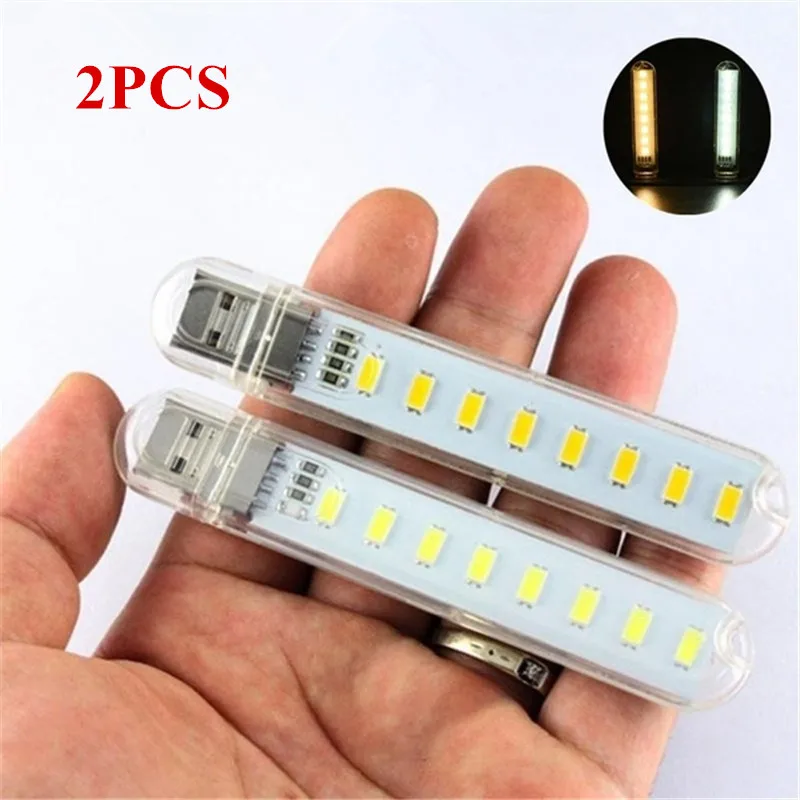 

Портативная мини-лампа с 8 светодиодами и USB-портом, 5 в постоянного тока