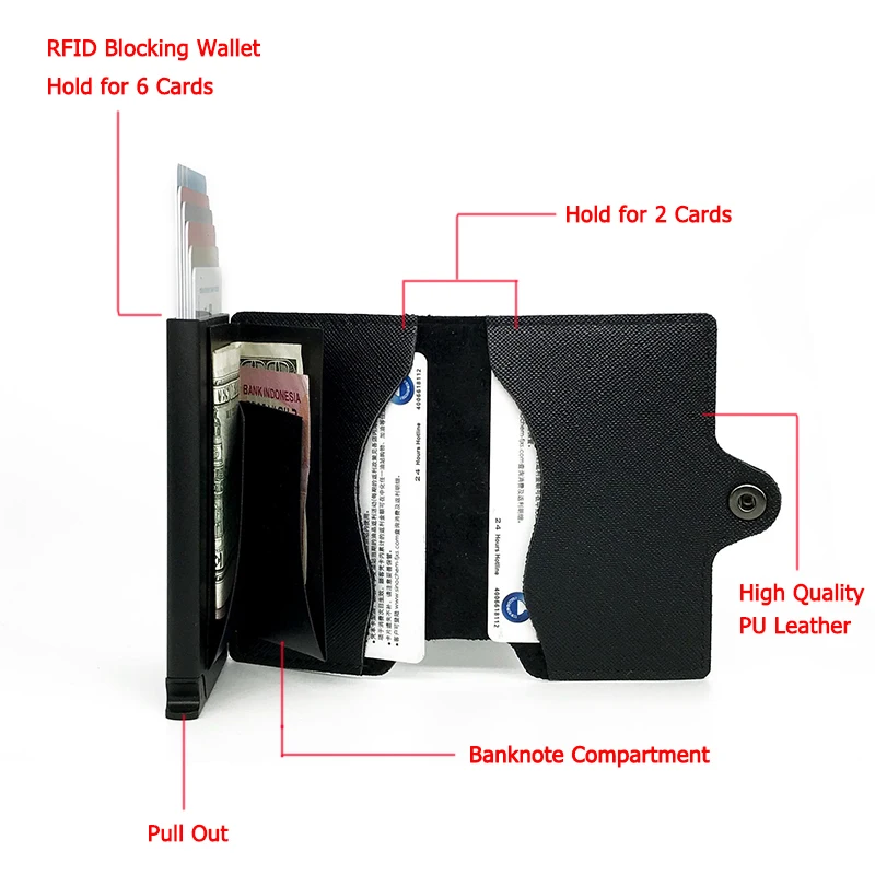 BISI GORO Антивор Rfid Блокировка идентификационной кредитной магнитолы Тонкий