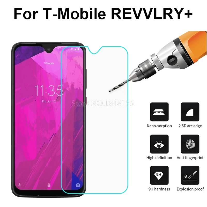 Закаленное стекло для T-Mobile REVVLRY Plus защитное 9H Защитная пленка экрана 6 24 чехол |