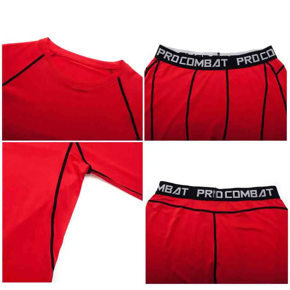 Брендовый мужской комплект одежды для фитнеса и бега спортивный костюм