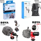 BOYA BY-M1 M1DM BY-MM1 + двойной всенаправленный петличный микрофон, микрофон для смартфонов iphone, камер, зеркальных камер, canon, nikon
