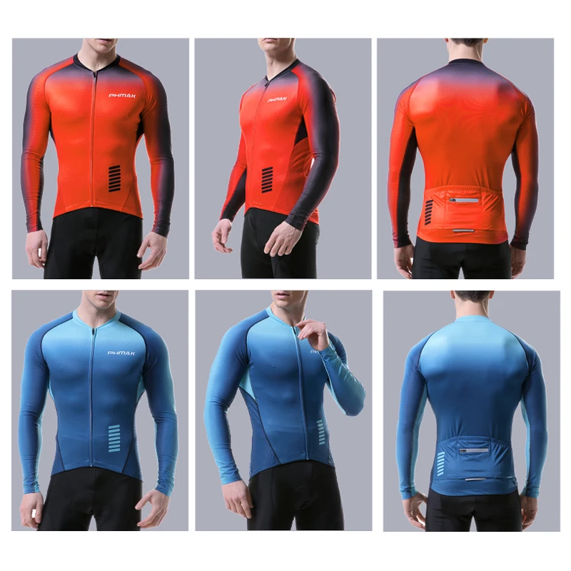 Мужская Профессиональная веломайка PHMAX с длинным рукавом одежда для езды на