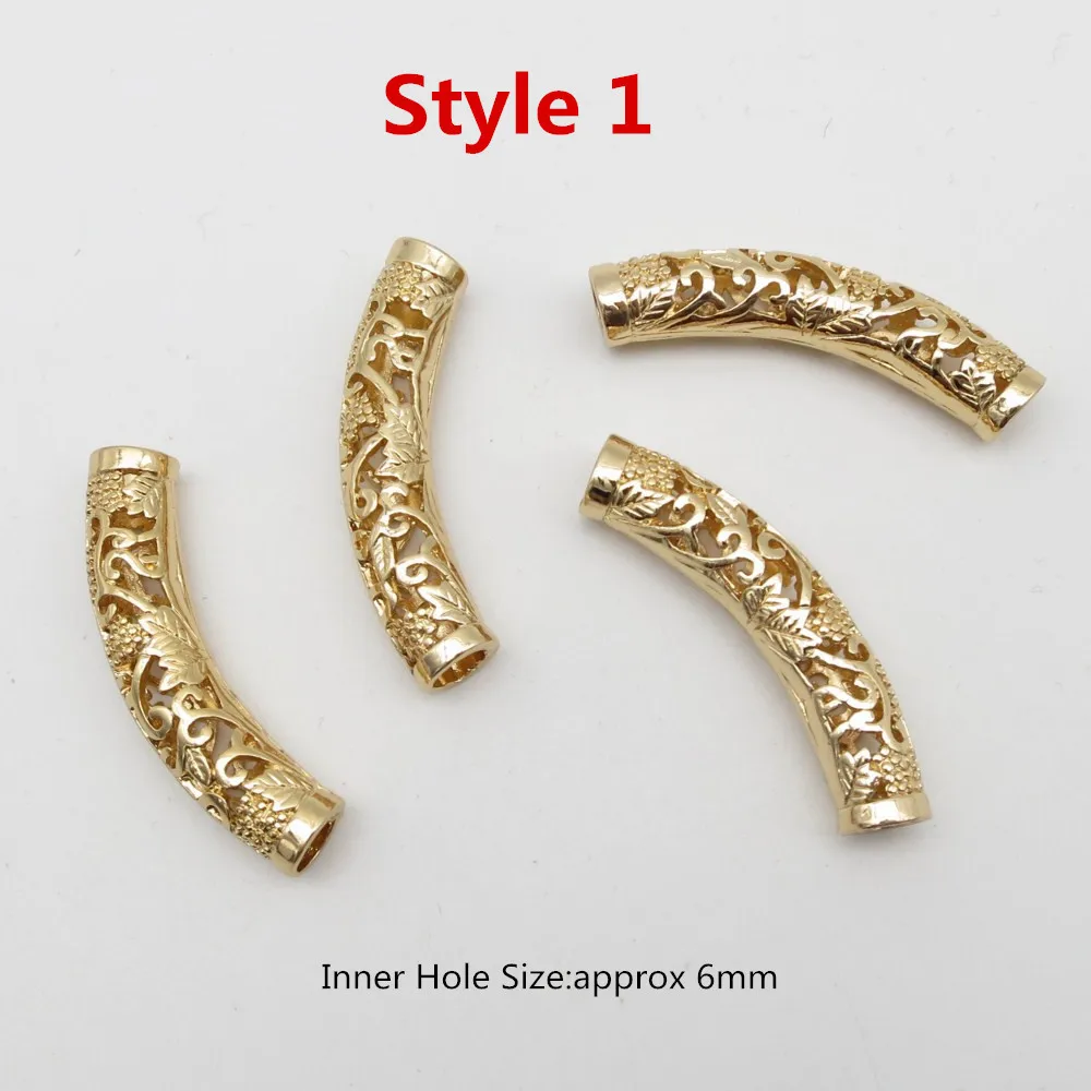 1 шт./2 шт. золотистые металлические длинные волосы оплетка страх Дред бусины